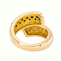 Bague Or jaune Saphir