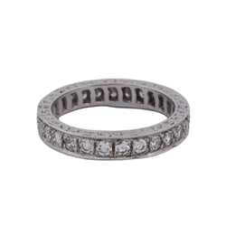 Bague Alliance en or blanc et diamants