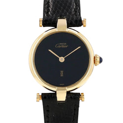 Montre CARTIER "Must de Cartier" en vermeil et cuir