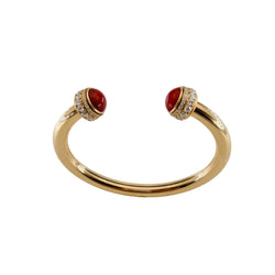 Bracelet Jonc PIAGET "Possession" en or rose, cornaline et diamants