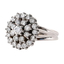 Bague Entourage en or blanc et diamants