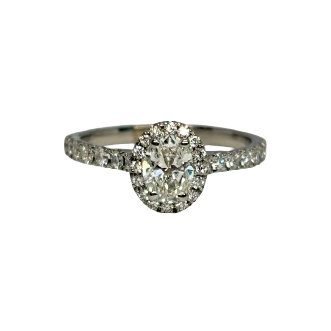 Bague Solitaire en or blanc et diamants