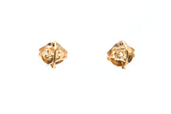 Boucles d'oreilles Dormeuses en or jaune et saphirs