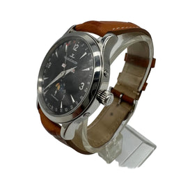 Montre JAEGER-LECOULTRE "Master Control" en acier et cuir