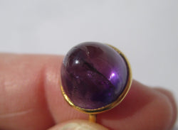 Bague Cocktail en or jaune et améthyste