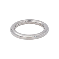 Ginette NY Bague Alliance Be my white domed band Or blanc