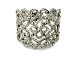 MESSIKA. Collection "Eden", bague or blanc 18K et diamants