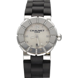 Montre CHAUMET "Class One" en acier et diamants