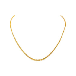 Collier Maille Corde Or jaune