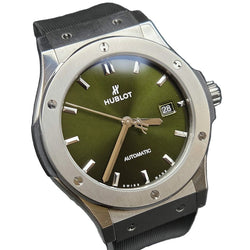 Montre HUBLOT "Classic Fusion" en titane et caoutchouc