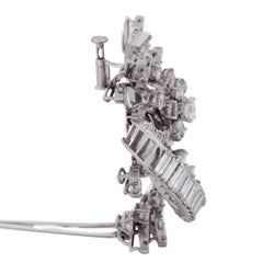 Broche en platine et diamants