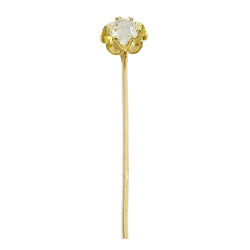 Epingle à cravate en or rose et zircon - Castafiore