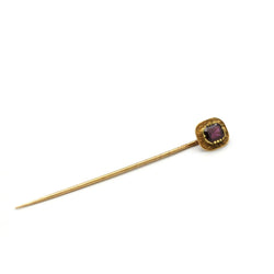 Epingle À Cravate - Or jaune & Grenat - Castafiore