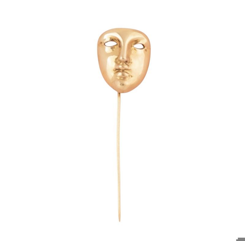 Epingle en or jaune 18k par Jean - marie Fievez ( 1949 - 2007 ) - Castafiore