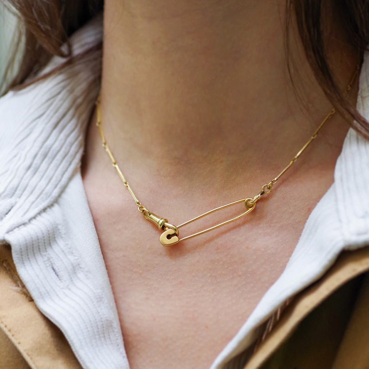 Épingle en or jaune - Castafiore