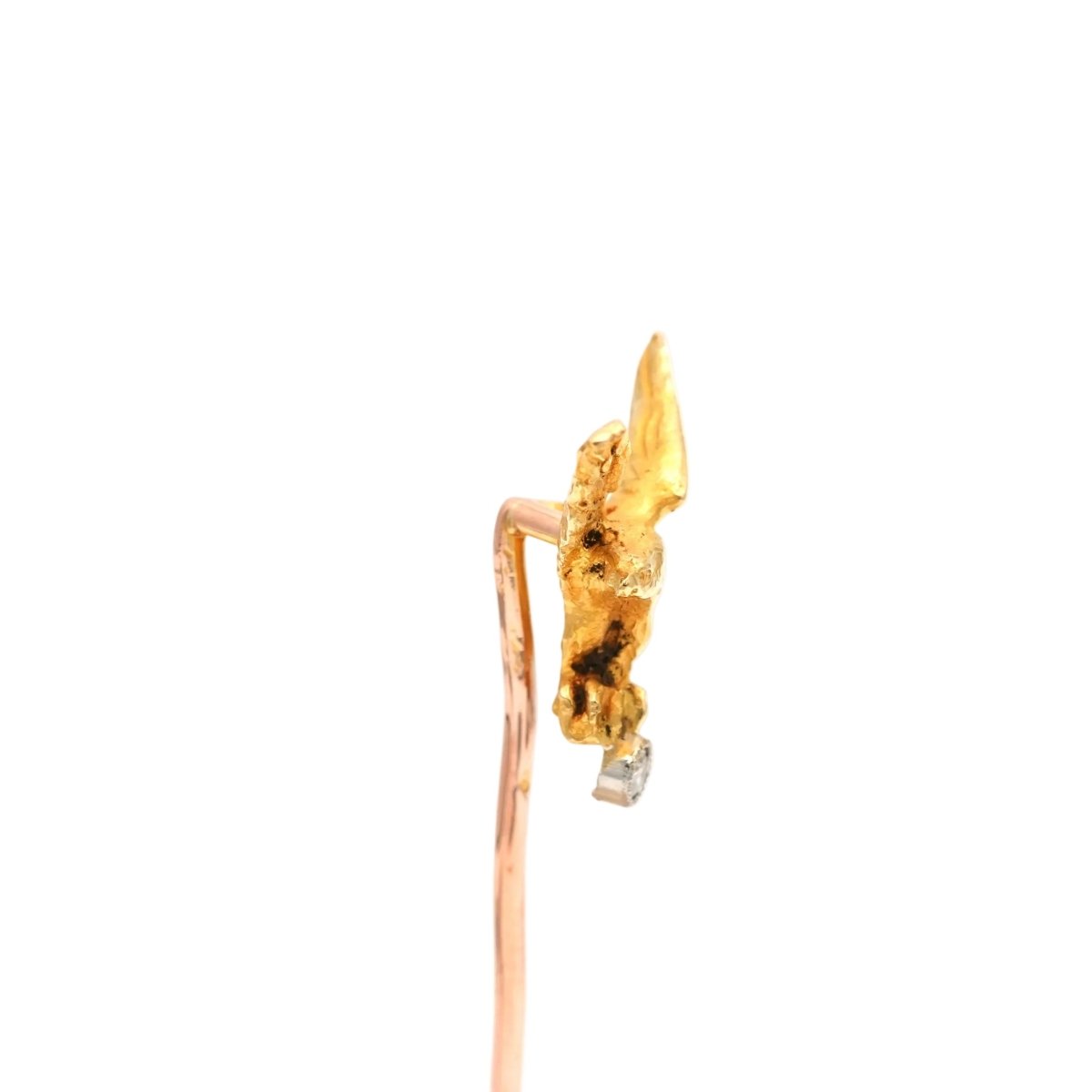 Epingle en or jaune et diamant - Castafiore