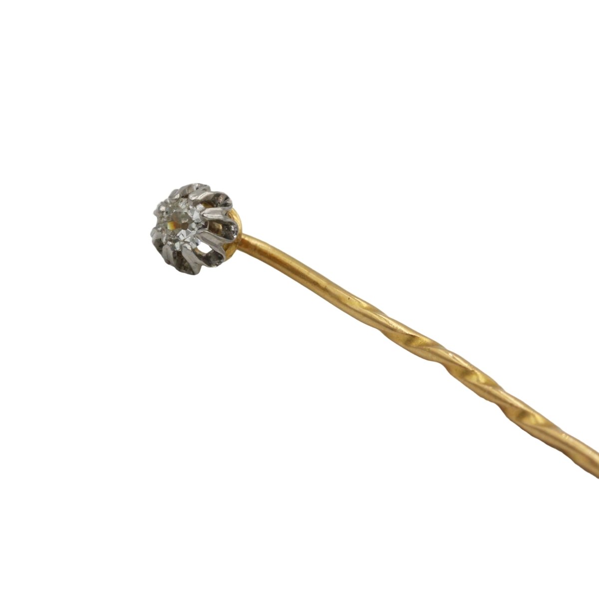 Épingle en or jaune et diamant - Castafiore