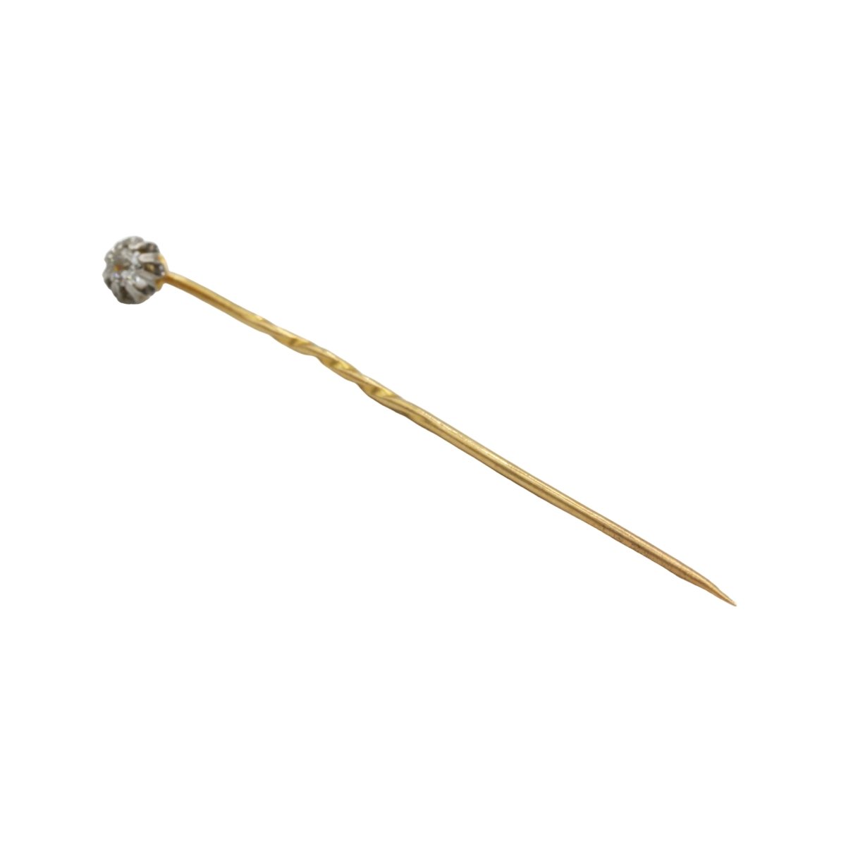 Épingle en or jaune et diamant - Castafiore
