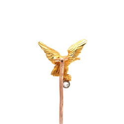 Epingle en or jaune et diamant - Castafiore