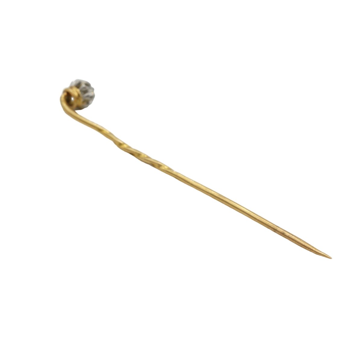 Épingle en or jaune et diamant - Castafiore