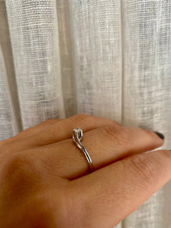 Estate Diamond Valentino Solitaire Ring - Castafiore