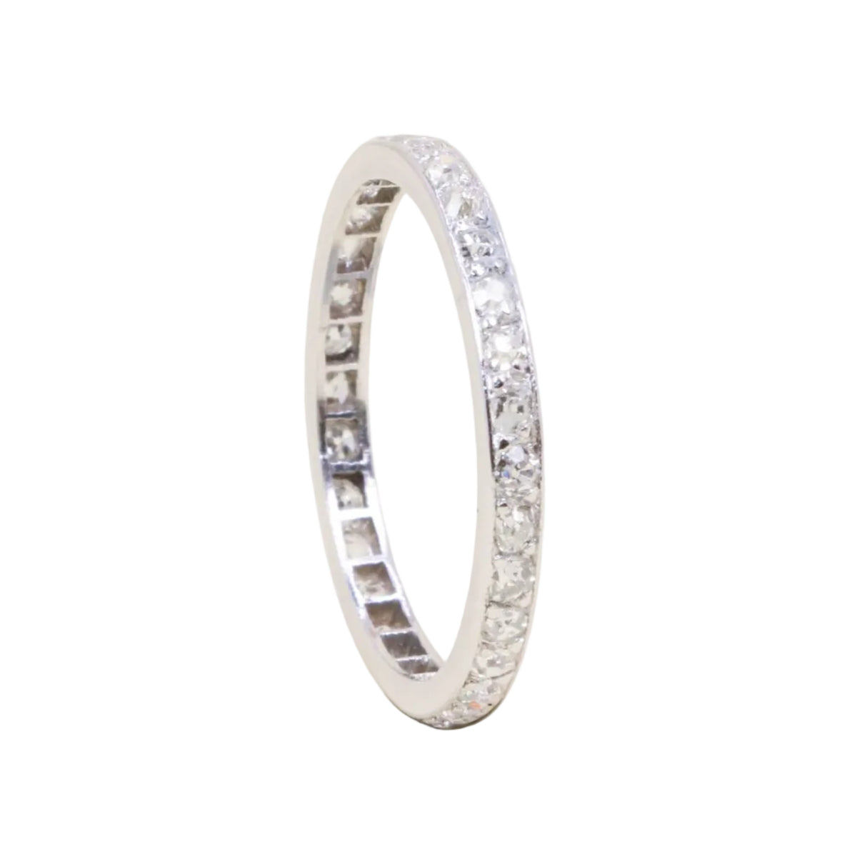 Bague Alliance en platine et diamants