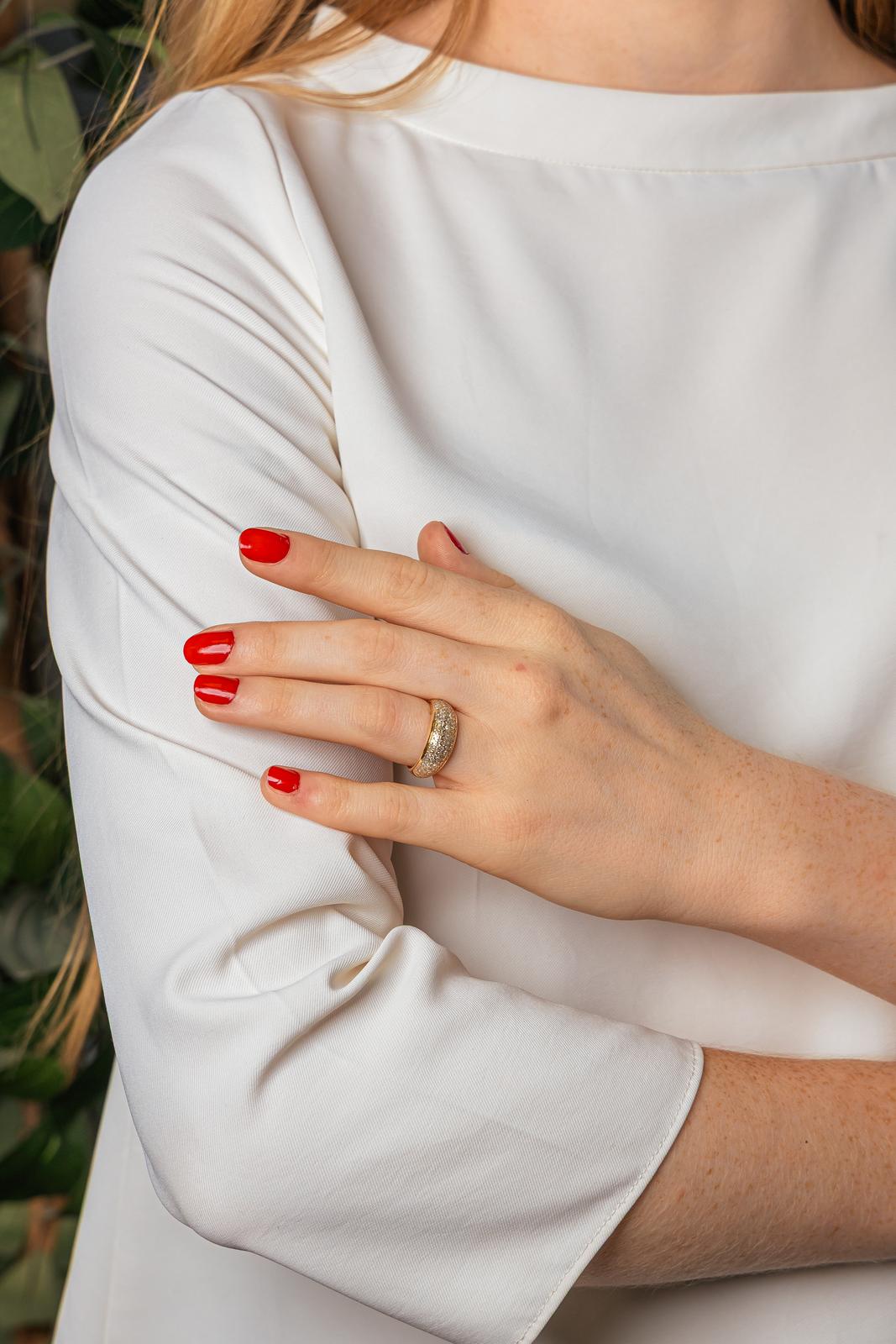 Bague Jonc Or jaune Diamant