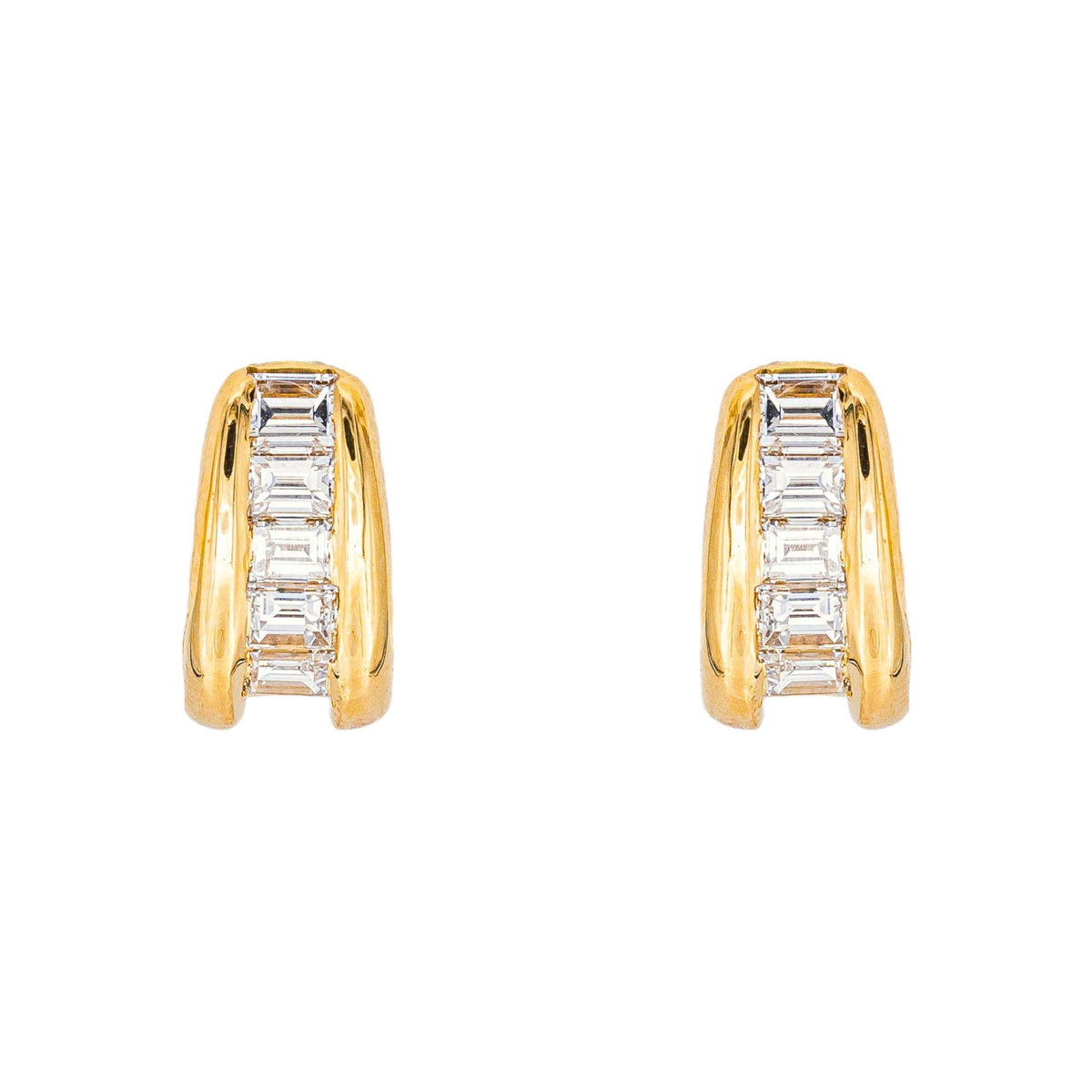 Boucles d'oreilles Or jaune Diamant