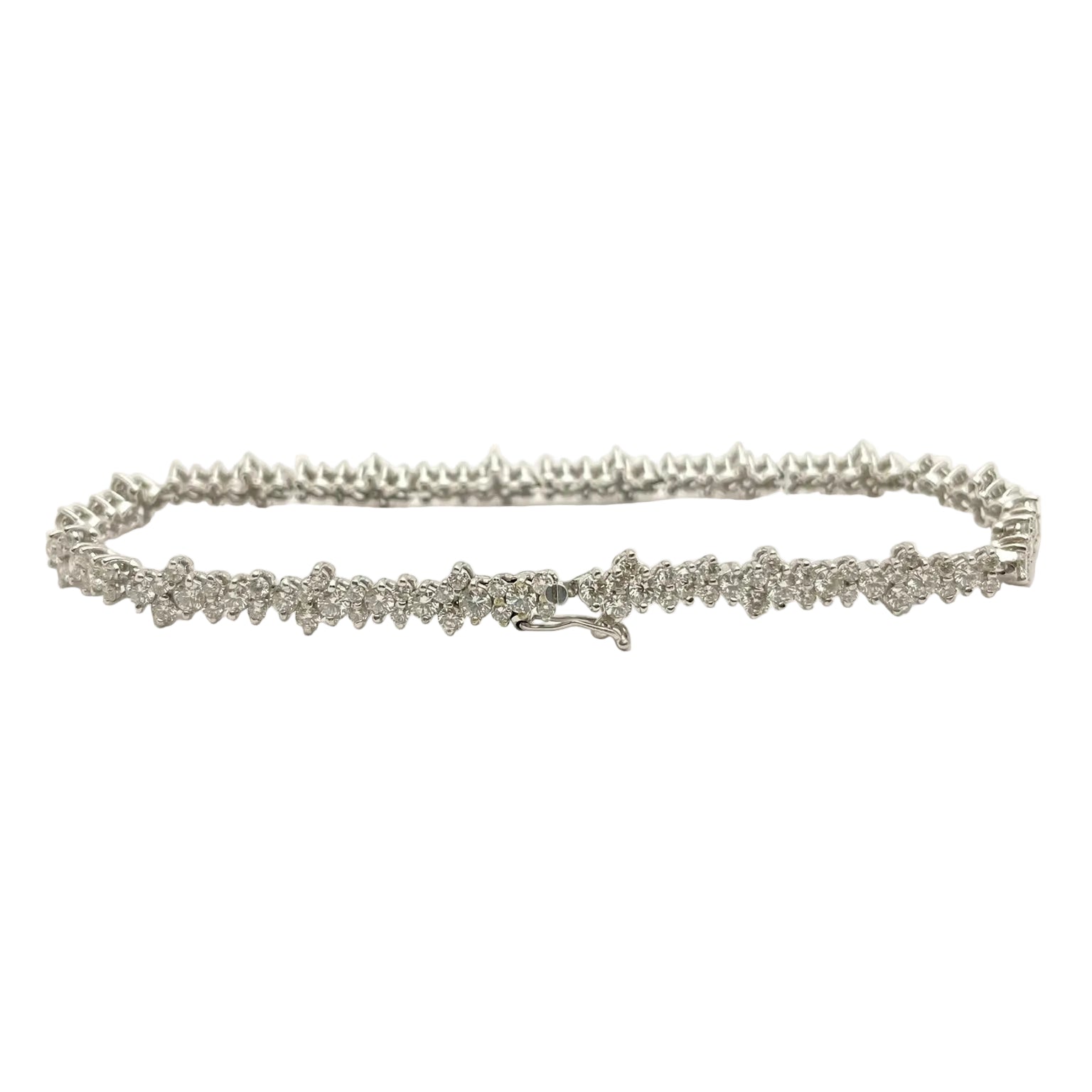 Bracelet Ligne en or blanc et diamants