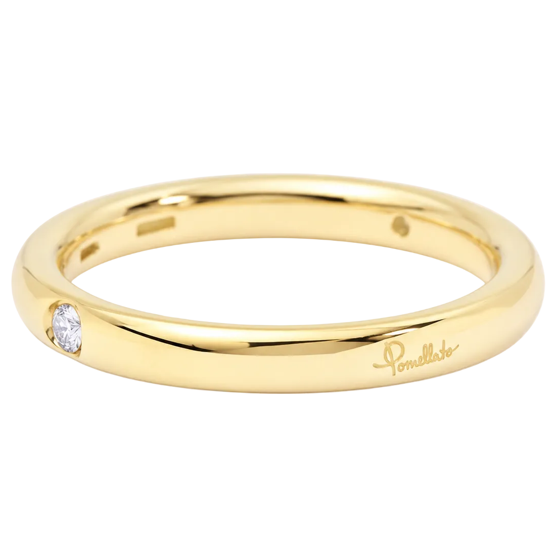 Bague Alliance POMELLATO "Lucciole" en or jaune et diamant
