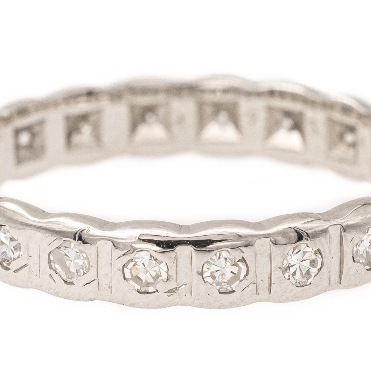 Bague Alliance Or blanc Diamant