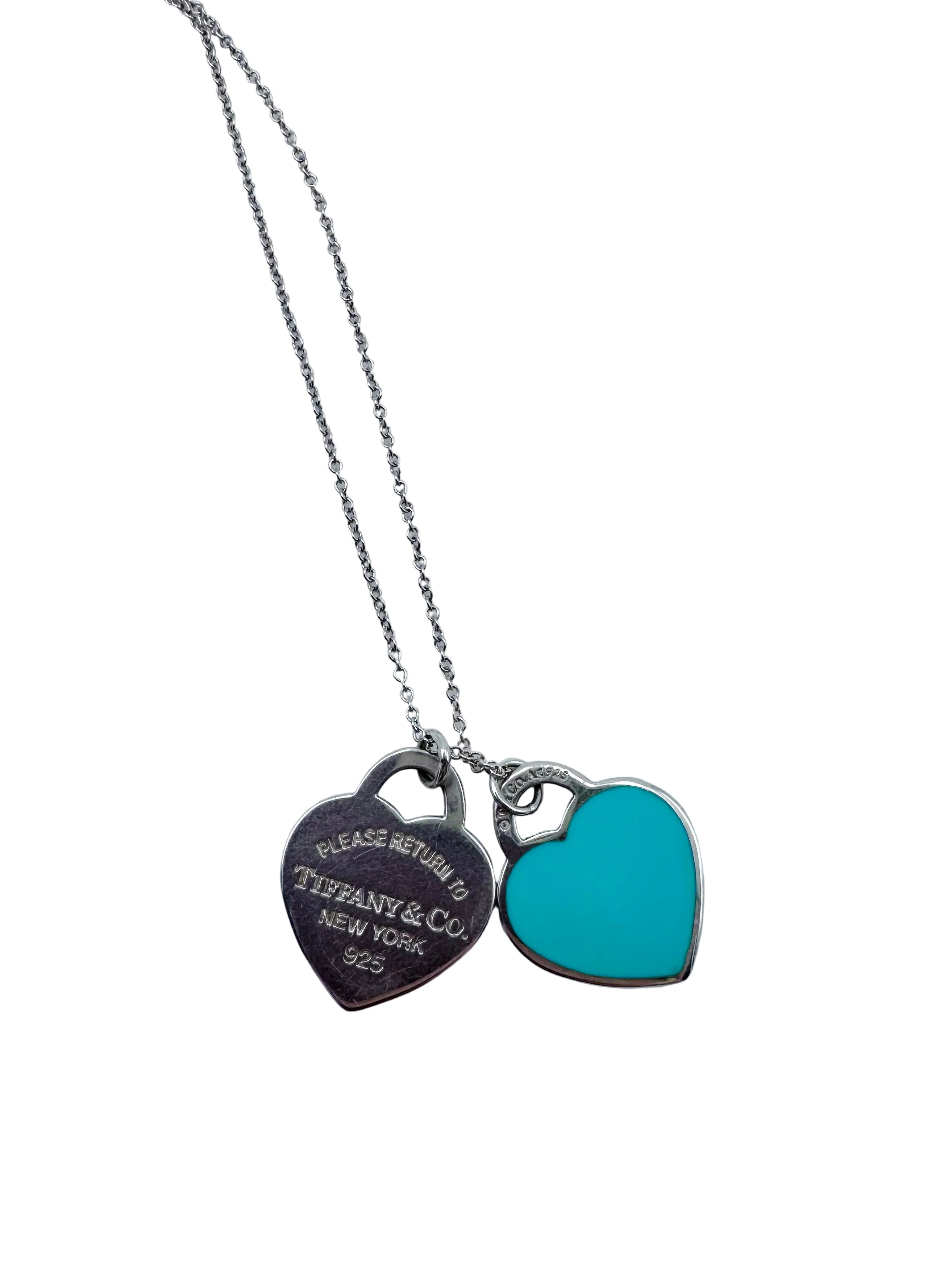 Collier Pendentif TIFFANY & CO. "Return to Tiffany" en argent et émail
