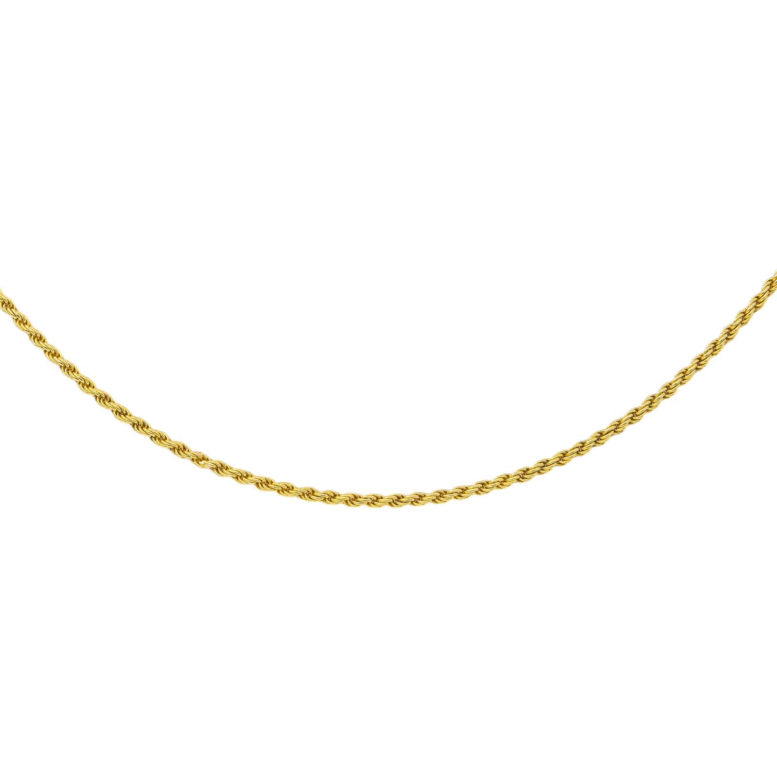 Collier Maille corde Or jaune