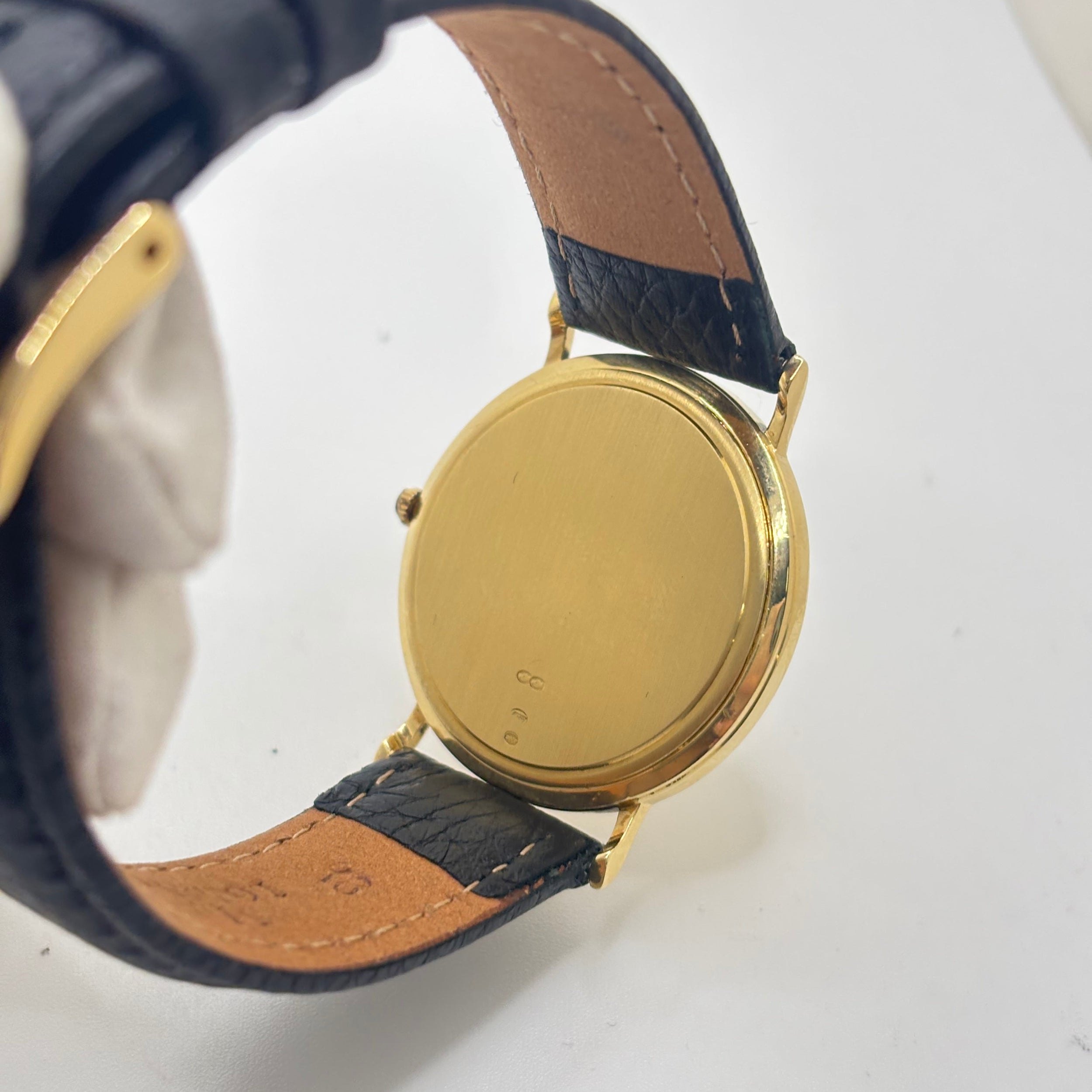Montre OMEGA "Seamaster" en or jaune et cuir