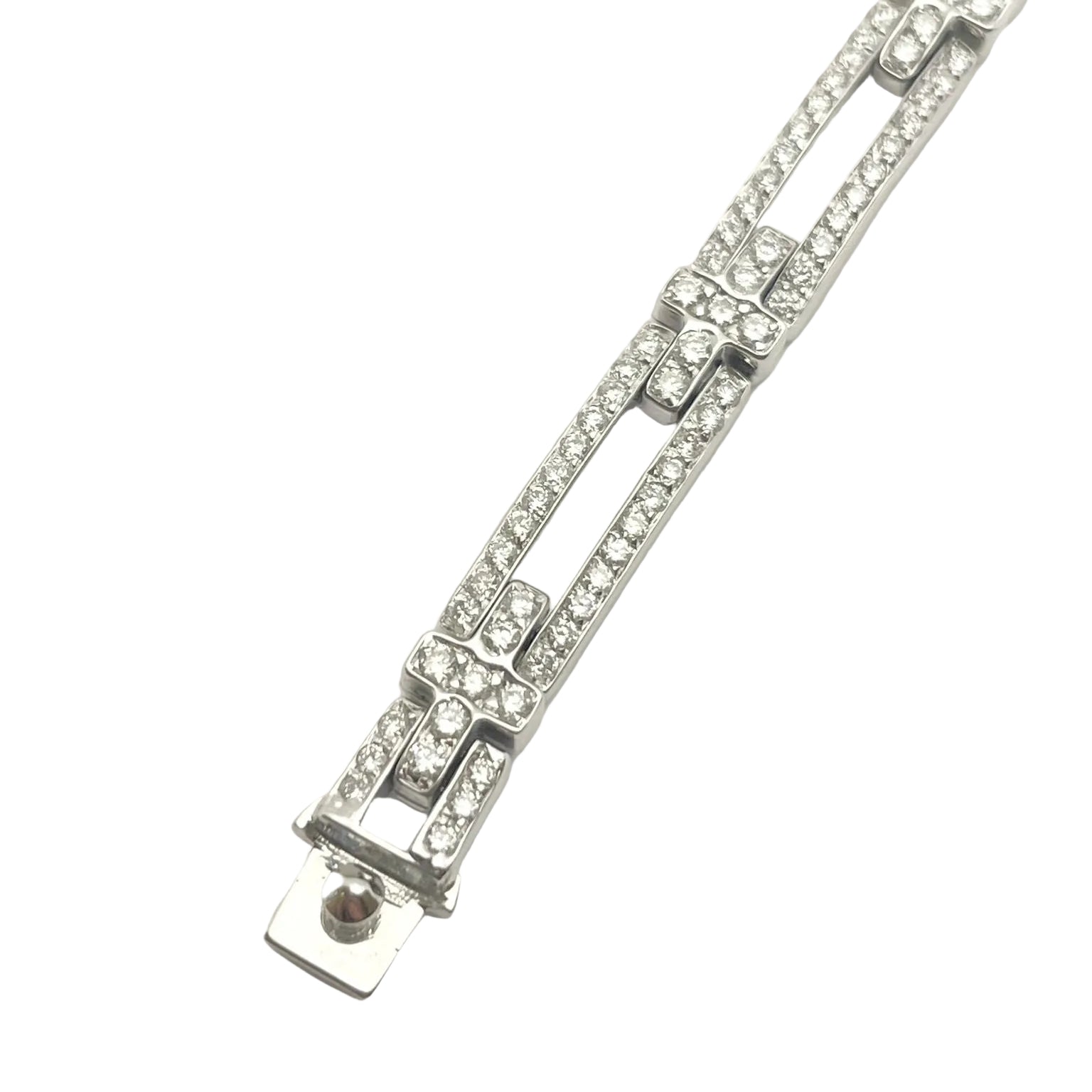 Bracelet Maille CHIMENTO en or blanc et diamants