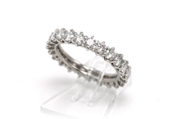 Bague Alliance en or blanc et diamants