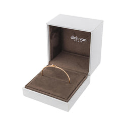 Bracelet Jonc DINH VAN "Serrure" en or rose et diamant