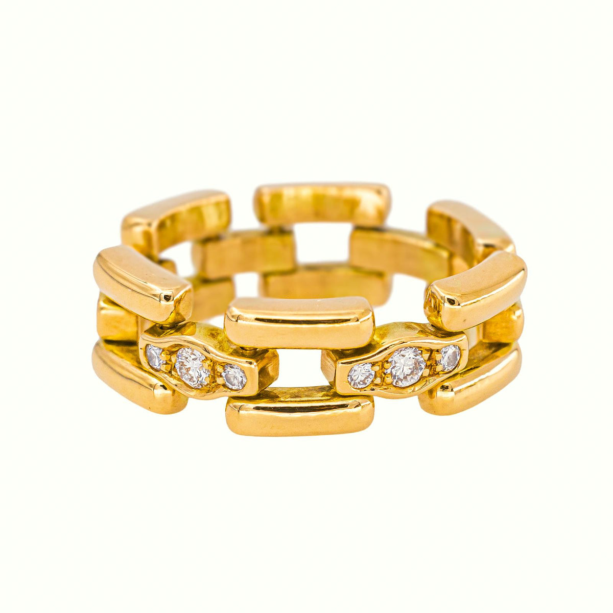 Bague Souple Or jaune Diamant