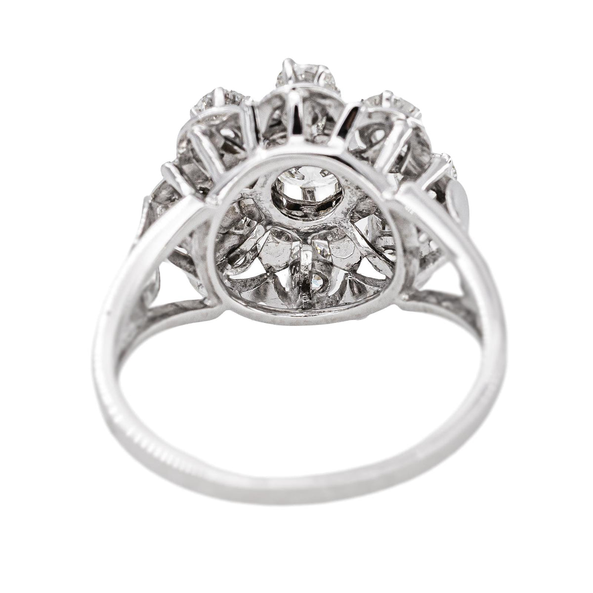Bague Marguerite Or blanc Diamant
