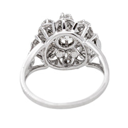 Bague Marguerite Or blanc Diamant