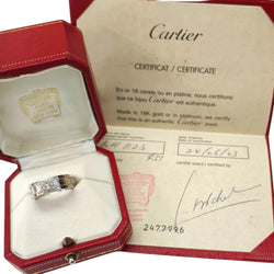 Bague Jonc CARTIER "C2" en or blanc et diamants