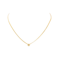 Collier Solitaire Or jaune Diamant