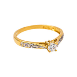 Bague Solitaire Or jaune Diamant