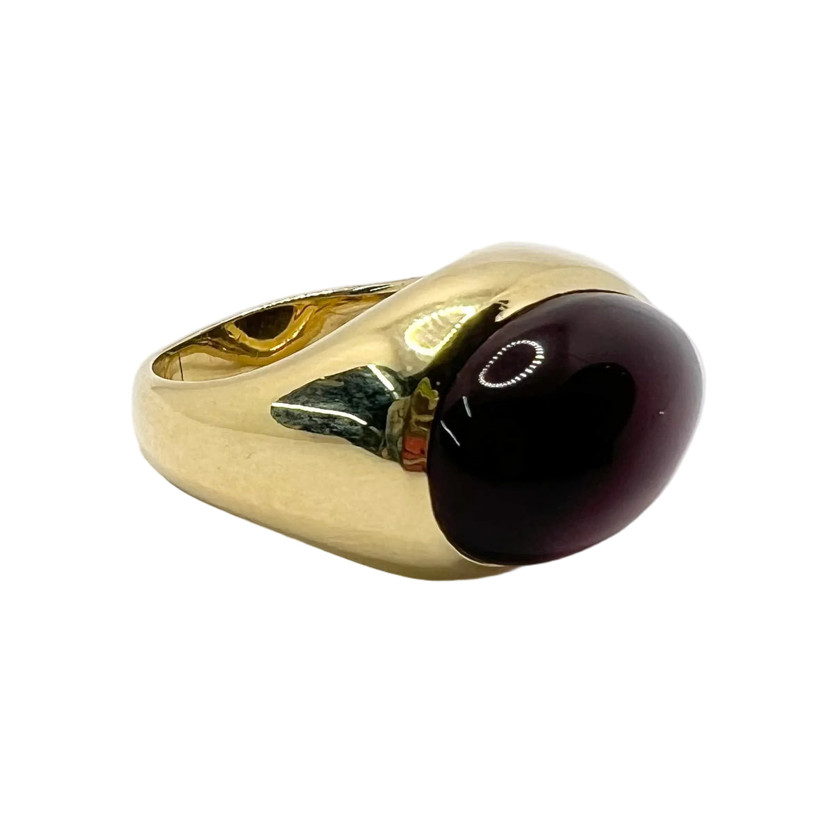 Bague Dôme POMELLATO en or jaune et grenat