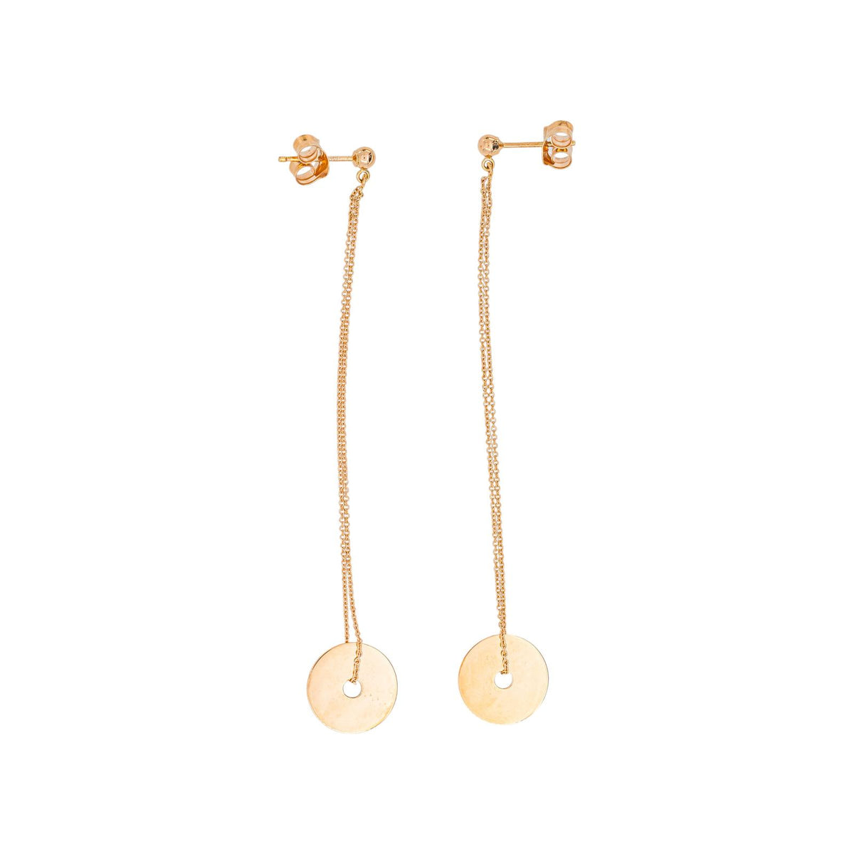 Boucles d'oreilles  Pendantes Or rose