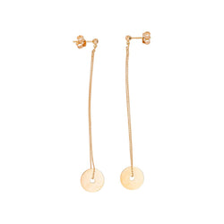 Boucles d'oreilles  Pendantes Or rose