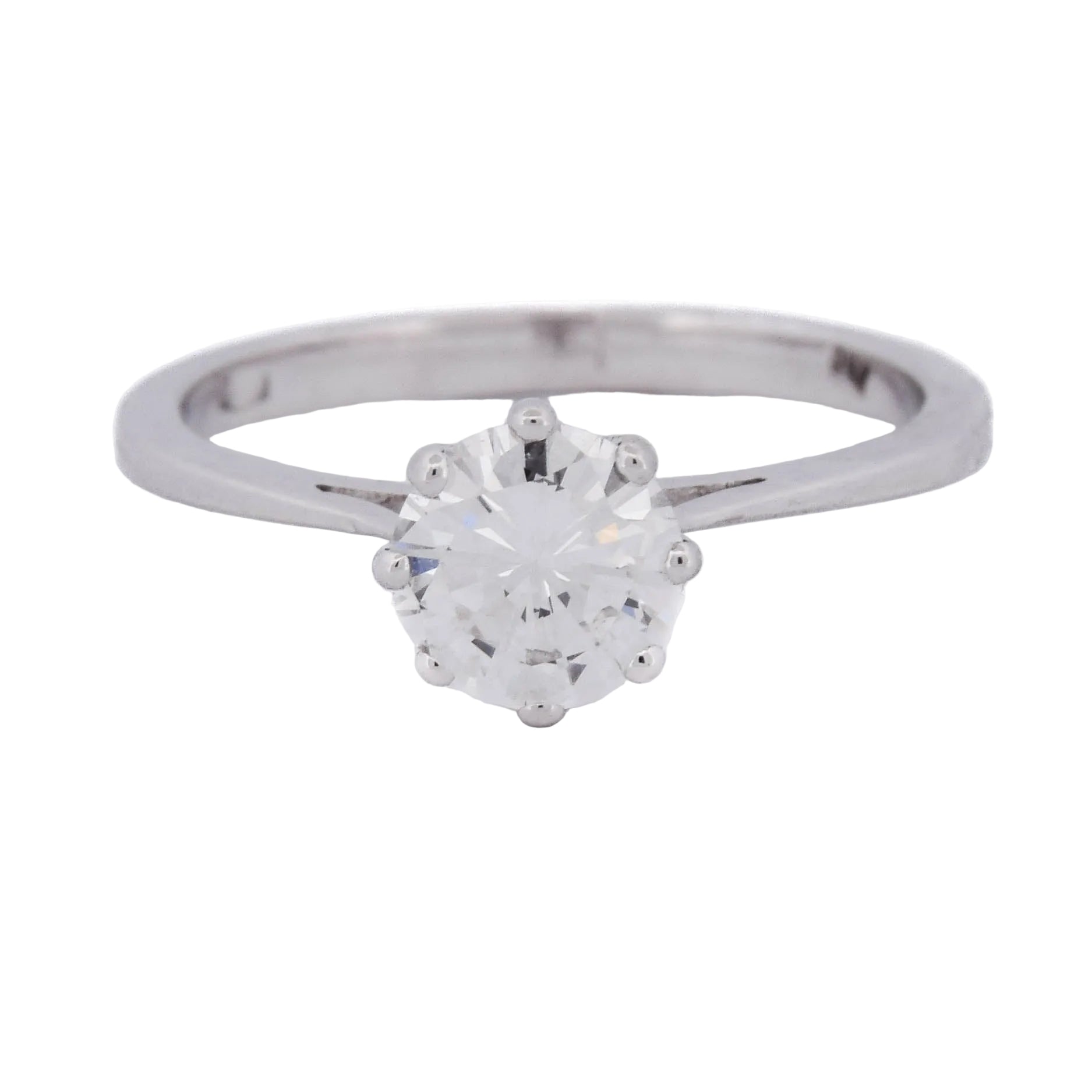 Bague Solitaire en or blanc et diamant