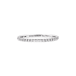 Bague Boucheron, « Epure », or blanc, diamants.
