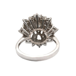 Bague Marguerite en or blanc et diamants