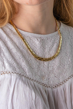 Collier maille Haricot Or jaune